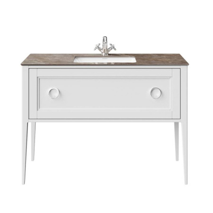 Тумба PLAZA Classic Neo напольная с ящиком 120, белая матовая PL.CN.120.1\WHT.M