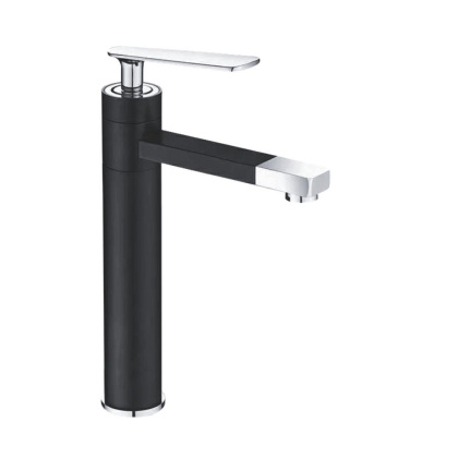 Смеситель для раковины латунь, черный S6611H