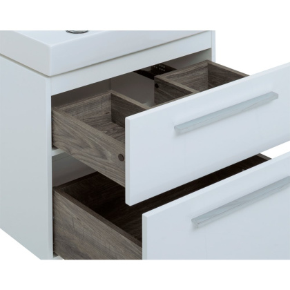 Мебель для ванной Aquanet Nova 60 белый (2 ящика) Мебель для ванной Aquanet Nova 60 белый (2 ящика)