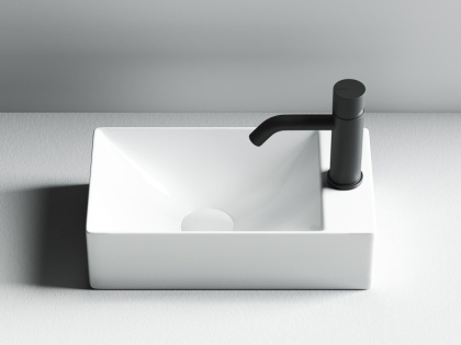 Умывальник подвесной прямоугольный (отверстие под смеситель R) Element 375*215*100мм