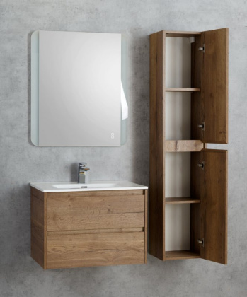 Тумба с раковиной подвесная BelBagno KRAFT 60 Pino Pasadena, раковина белая Тумба с раковиной подвесная BelBagno KRAFT 60 Pino Pasadena, раковина белая