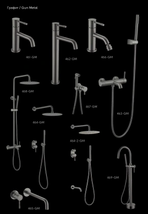 Смеситель для раковины Boheme Uno 465-GM