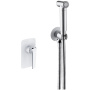 Гигиенический душ со смесителем Rose R1305F, белый/хром