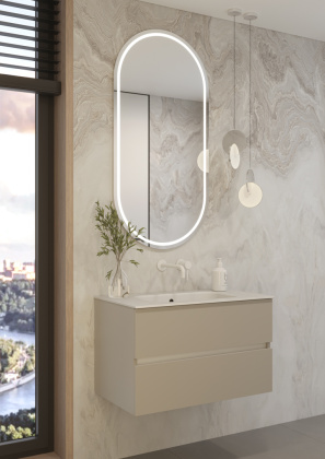 Тумба без раковины Vallessi 80*46cm КАШЕМИР мат. 2 полки, 837-080-C mat Boheme