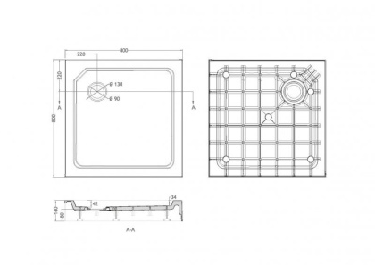 Поддон SMC CEZARES TRAY-SMC-A-80-550-150-W Поддон SMC CEZARES TRAY-SMC-A-80-550-150-W