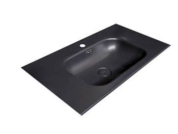 Столешница моноблок Vallessi 80 антрацит керамика Столешница моноблок Vallessi 80 антрацит керамика