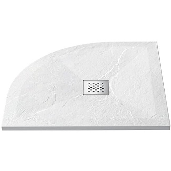 Поддон для душа из искусственного камня VST-4SQ9012W-L,1200*900*25, белый матовый, левый