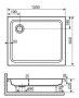 Душевой поддон RGW Style 80 x 120 см прямоугольный, акриловый, белый, 16180282-11 Душевой поддон RGW Style 80 x 120 см прямоугольный, акриловый, белый, 16180282-11