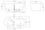 Акриловая ванна BELBAGNO BB68-1800, 1800x900x600 Акриловая ванна BELBAGNO BB68-1800, 1800x900x600
