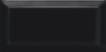 Плитка настенная 19041 Бланше черный грань 9,9*20*9.2 (40шт/0,8м2), м2