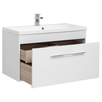 Тумба под раковину Aquanet Августа 100 белый глянец Тумба под раковину Aquanet Августа 100 белый глянец