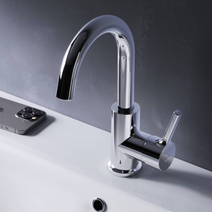 F85B02700  X-Joy S смеситель для раковины с поворотным изливом, хром F85B02700  X-Joy S смеситель для раковины с поворотным изливом, хром