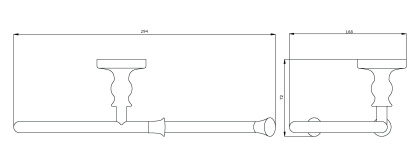 Полотенцедержатель полукольцо RUSH Crete (CR35511)