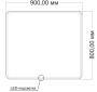 Зеркало LED VLM-3VC9008 900х800 c сенсорным выключателем и диммером
