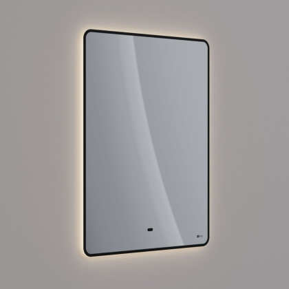 Зеркало Lemark MIOBLACK 60х80см с интерьерной подсветкой, с подогревом