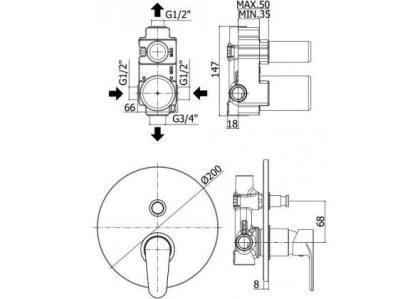 Душевой комплект Paffoni Green 5 в 1 (сет 8) Душевой комплект Paffoni Green 5 в 1 (сет 8)