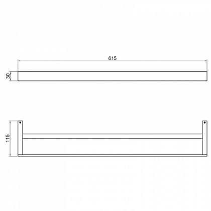 Полотенцедержатель двойной Timo Petruma 15256/03 черный
