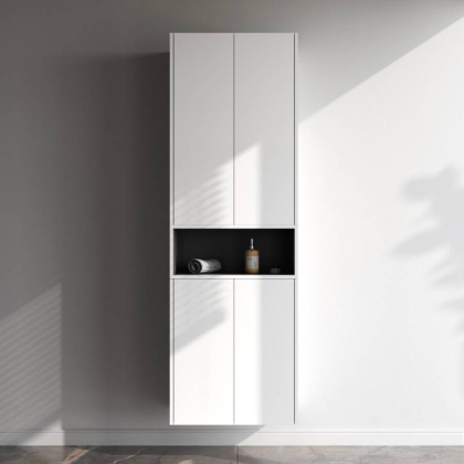 Шкаф с полками 60 см, высота 70 см, белый матовый, универсальный M8FCH0602WM Шкаф с полками 60 см, высота 70 см, белый матовый, универсальный M8FCH0602WM