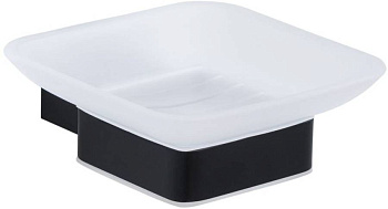 Мыльница для ванной Allen Brau Infinity 6.21004-31 белый/черный матовый Мыльница для ванной Allen Brau Infinity 6.21004-31 белый/черный матовый