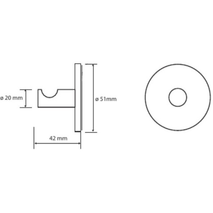 Крючок Bemeta Omega 104206262 Хром