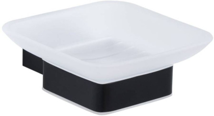 Мыльница для ванной Allen Brau Infinity 6.21004-31 белый/черный матовый Мыльница для ванной Allen Brau Infinity 6.21004-31 белый/черный матовый