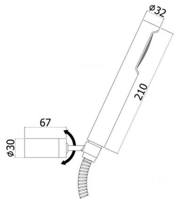 Душевой гарнитур Paffoni Birillo ZDUP036BO Душевой гарнитур Paffoni Birillo ZDUP036BO