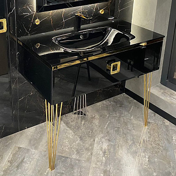 Консоль LUCIDO 100 см Глянцевый Чёрный 770-100-B Boheme