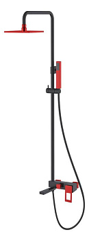 Стойка для душа Q BlackRed_Комплект Стойка для душа Q BlackRed_Комплект