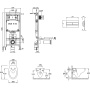 Комплект Jacob Delafon унитаз с инсталляцией и кнопкой Patio, E21734RU-00, шт