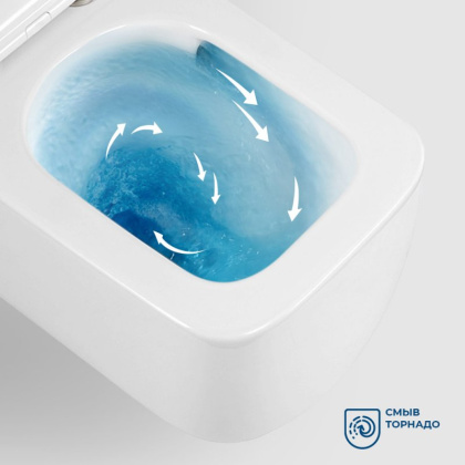 LUCE-TOR Унитаз подвесной безободковый с сиденьем дюропласт soft close, BB076CH-TOR/SC LUCE-TOR Унитаз подвесной безободковый с сиденьем дюропласт soft close, BB076CH-TOR/SC