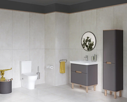 Комплект напольного унитаза Serenada, сиденье микролифт, механизм 3/6 л