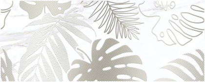 Декор-1 Elegance белый 20х50, шт