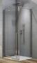 Душевой уголок Aquanet Ideal AE-AXC94MB-S-C 1400x900, прозрачное стекло