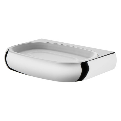 A3034200 Sensation, Стеклянная мыльница с настенным держателем, хром, шт A3034200 Sensation, Стеклянная мыльница с настенным держателем, хром, шт