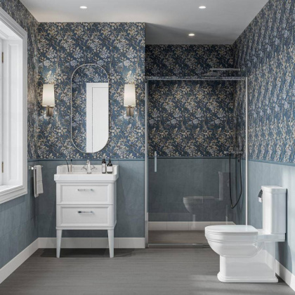 PO.M.60.2\WHT Тумба POMPEI напольная с 2 ящиками 60, белая глянцевая PO.M.60.2\WHT Тумба POMPEI напольная с 2 ящиками 60, белая глянцевая