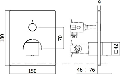 Смеситель для душа Paffoni Compact Box CPM513CR Смеситель для душа Paffoni Compact Box CPM513CR
