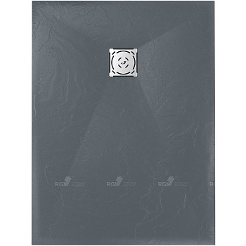 Душевой поддон  70*170*2,5 RGW ST-0177G Графит/Прямоуг Ø 90 мм Каменный