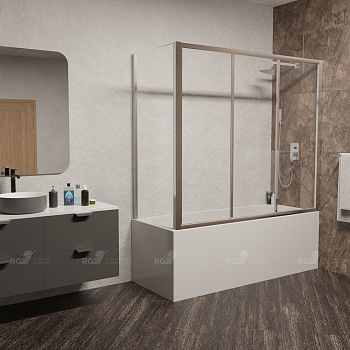 Шторка на ванну RGW SC-81 (SC-41 + Z-052) 04118168-51