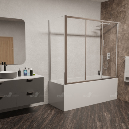 Шторка на ванну RGW SC-81 (SC-41 + Z-052) 04118188-51