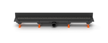 Душевой лоток 95 см Creto Points CRE-950 PB-P с решеткой, черный Душевой лоток 95 см Creto Points CRE-950 PB-P с решеткой, черный