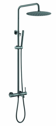 Стойка для душа со смесителем UNO Shine Gun Metall Стойка для душа со смесителем UNO Shine Gun Metall