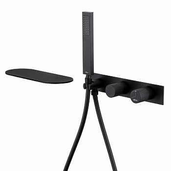 Смеситель ABBER Rund AF8731B для ванны скрытого монтажа, черный матовый Смеситель ABBER Rund AF8731B для ванны скрытого монтажа, черный матовый