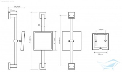 Косметическое зеркало без подсветки