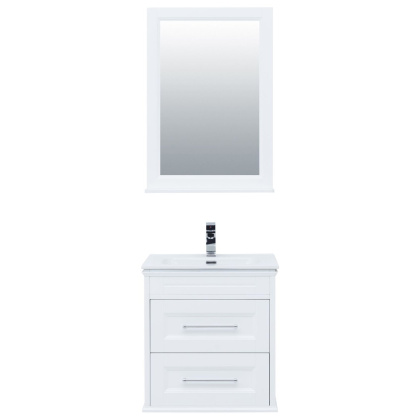 Комплект мебели для ванной Aquanet Бостон М 60 белый матовый