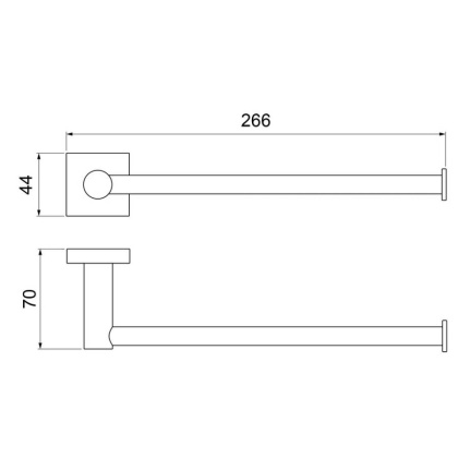 Полотенцедержатель Timo Selene 12054/03 черный