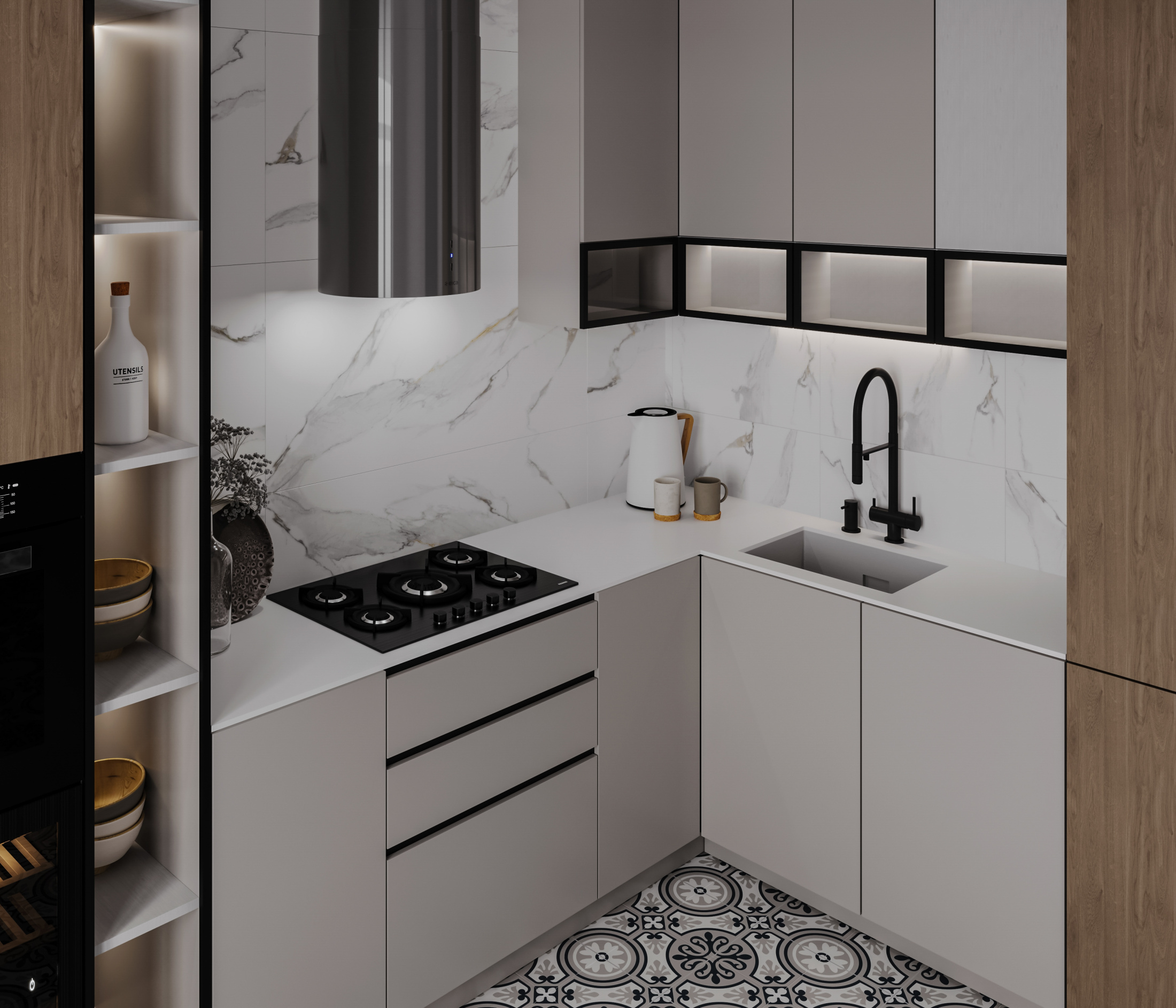 Керамогранит MONO WHITE 800х2600х15мм MATT