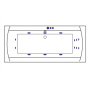 Ванна EXCELLENT Aquaria Lux 180x80 "SMART" (хром) Ванна EXCELLENT Aquaria Lux 180x80 "SMART" (хром)