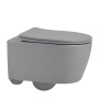 Унитаз ABBER Bequem AC1104MG подвесной серый матовый, безободковый Унитаз ABBER Bequem AC1104MG подвесной серый матовый, безободковый