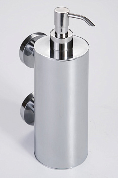 Настенный дозатор для жидкого мыла (большой металлический стакан), 2 держателя