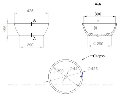 Раковина Salini Gloria 310 1102210M Solix Раковина Salini Gloria 310 1102210M Solix